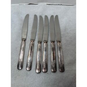Oneida Ltd.‎  Wm A. Rogers ROSALIE  Silverplate Dinner Knives Vintage 1938
